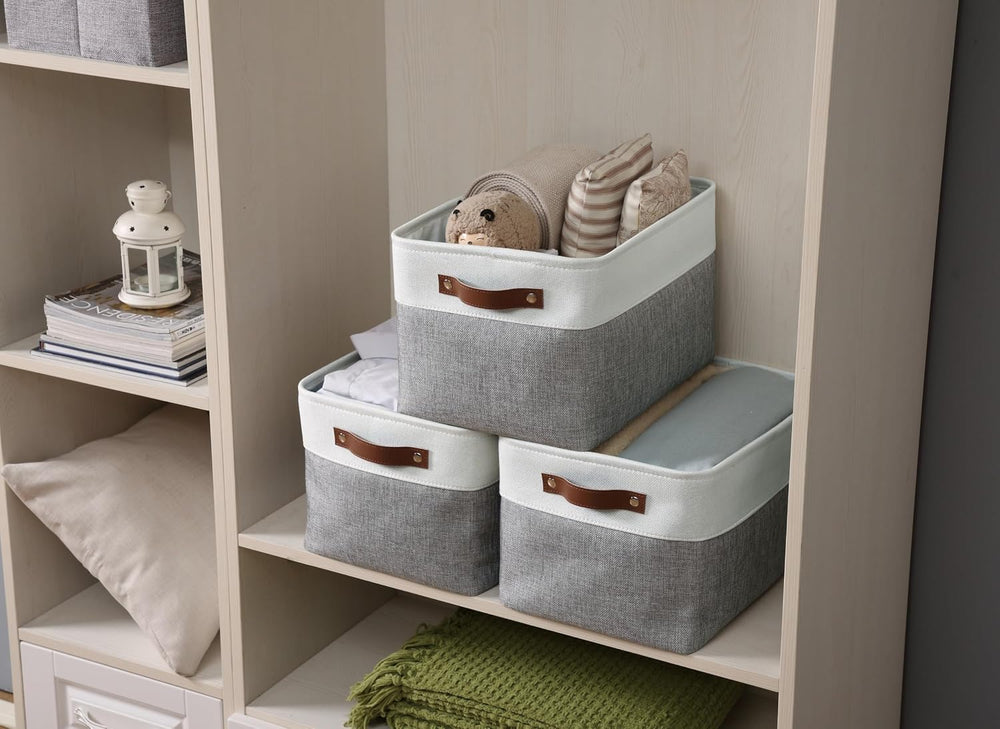 DECOMOMO Storage Bins, Extra Large Fabric Storage Baskets for Shelves 4Pack