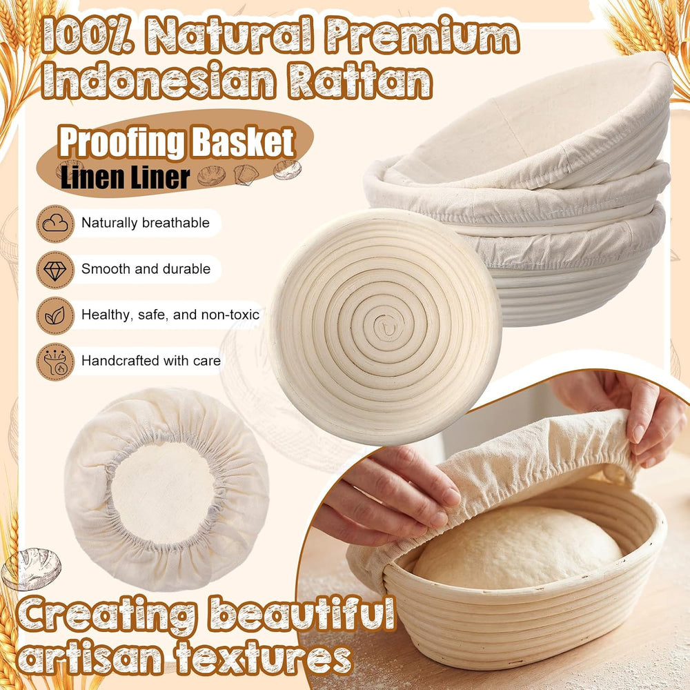 Nitial Sourdough Starter Kit with Proofing Baskets