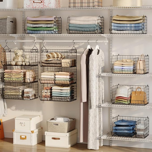 3 Tier Closet Hanging Shelves - Image 2