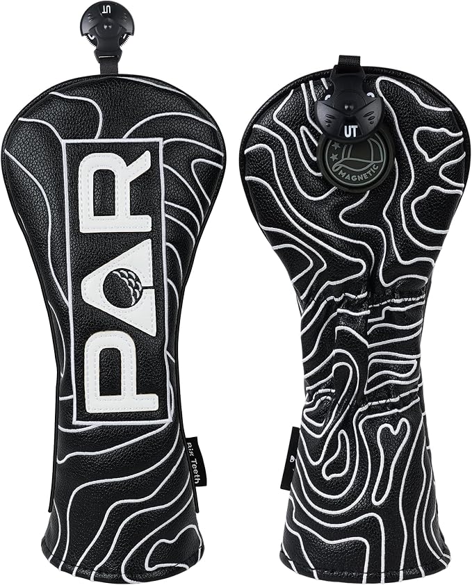 Big Teeth Golf Club Covers Full Set Driver Headcover Fairway Wood Hybrid Golf - Image 8