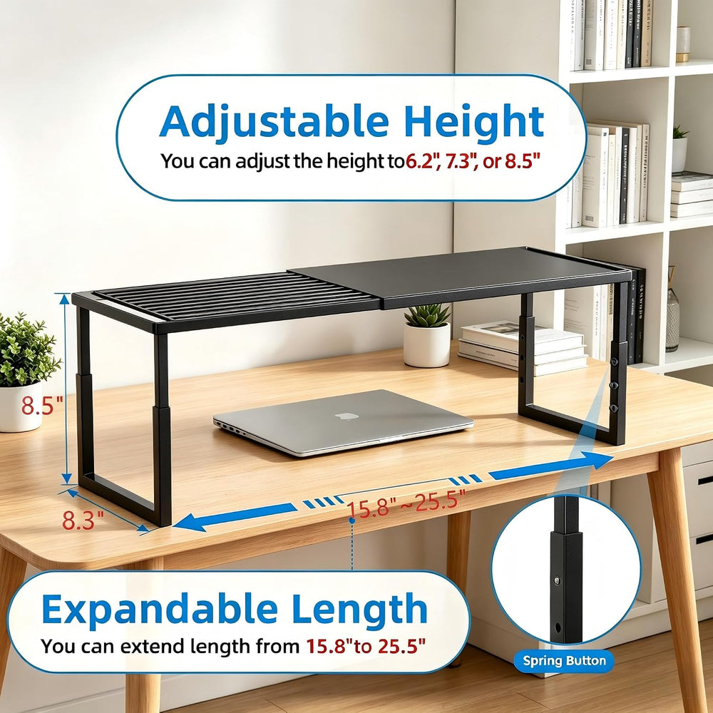 Cabinet Shelves, 2 Pack Stackable Shelves for Pantry Storage