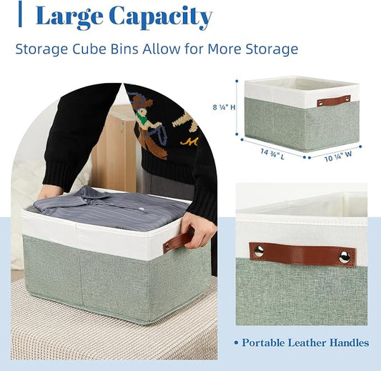 Temary Storage Bins Storage Baskets 4Pack Fabric Storage Bins - Image 2