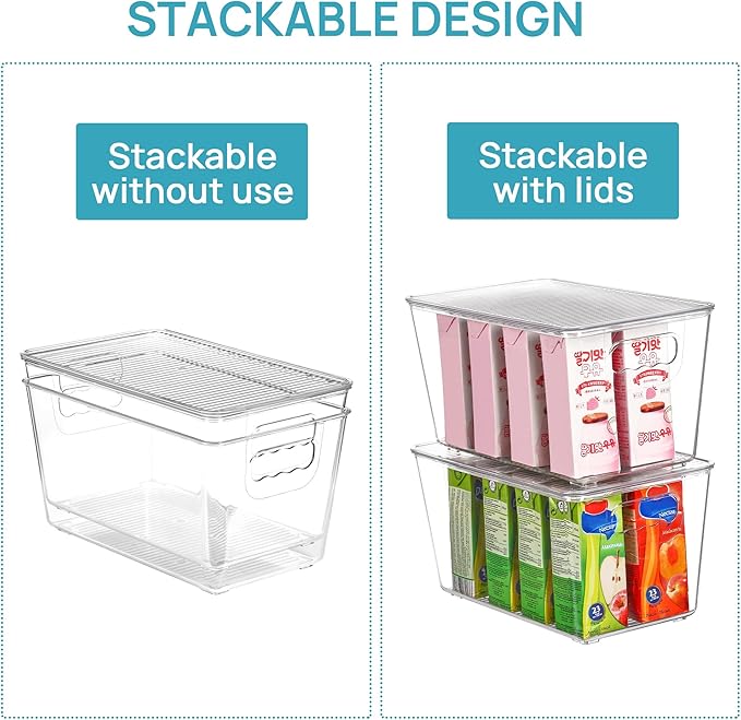 Vtopmart 1 Pack Clear Stackable Storage Bins - Image 7