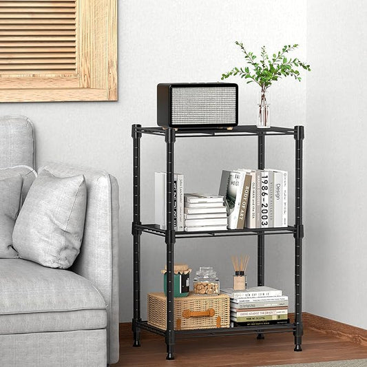 450 lbs Steel Storage Shelving 3-Tier Utility Shelving Unit Steel Organizer - Image 2
