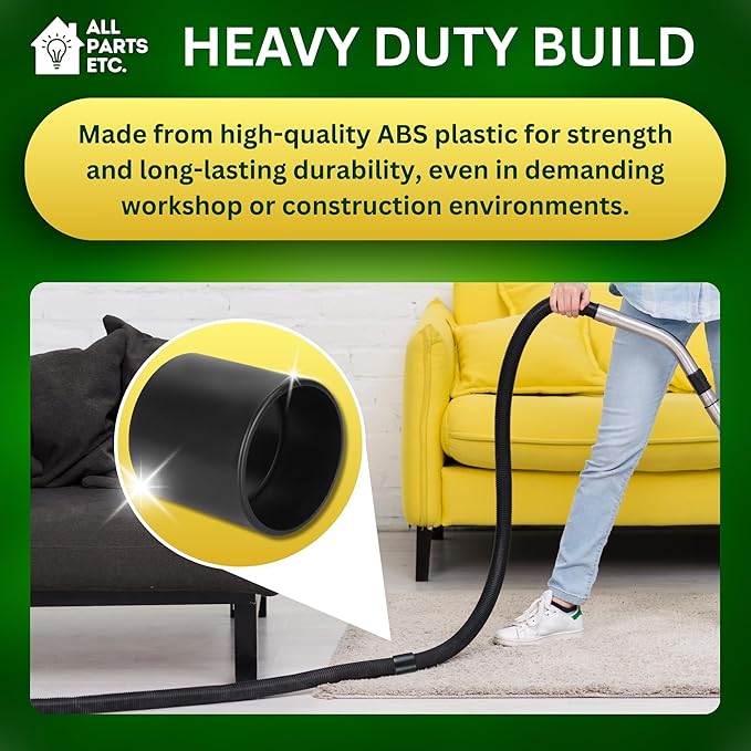 2.5" Vacuum Hose Coupling Connector – Wet Dry Vac Hose Adapter Compatible - Image 7
