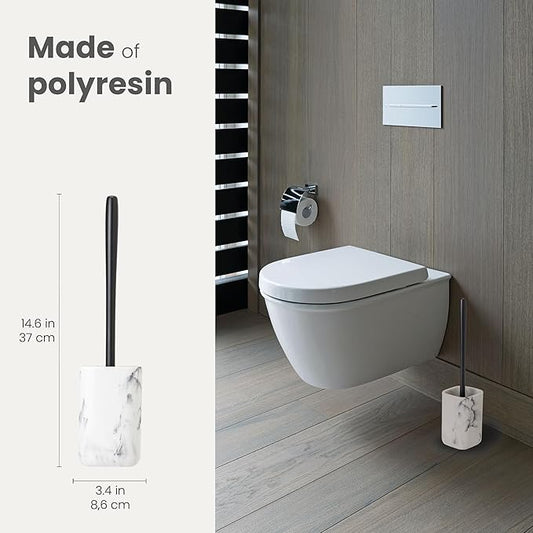 Vigar Zense Toilet Brush and Holder Set, Toilet Bowl Brush - Image 2