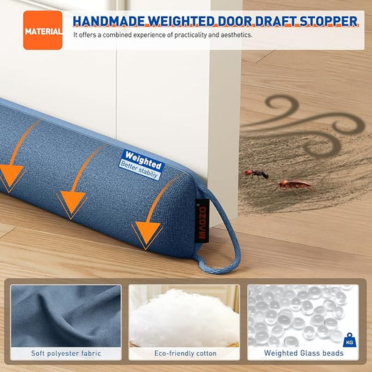 MAGZO Door Draft Stopper, 36 Inch Under Door Draft Blocker Noise Stopper - Image 2
