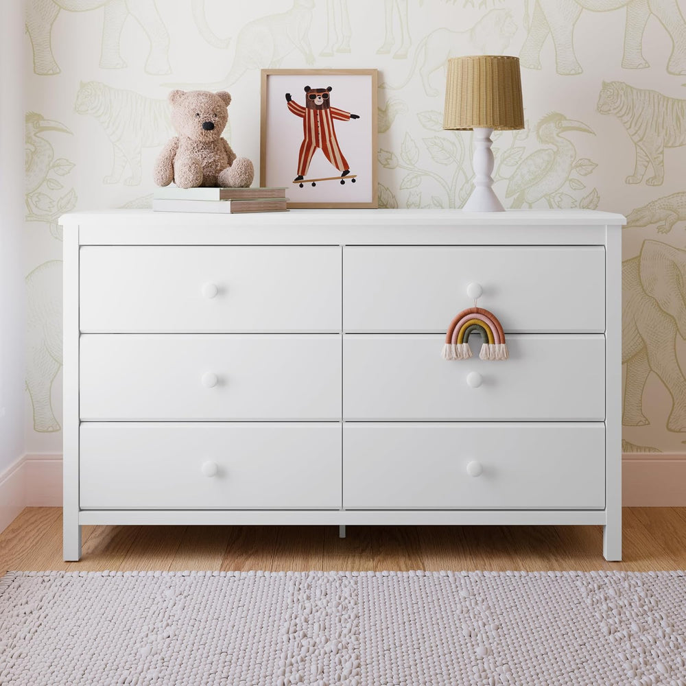 Storkcraft Alpine 6-Drawer Dresser, White