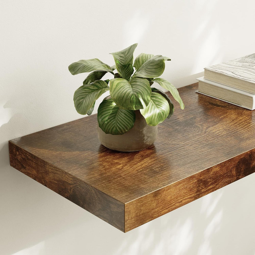 Floating Shelf, Set of 3 Wall Shelf, 30 in W x 12.75 in D x 2 in H Wooden Flo...