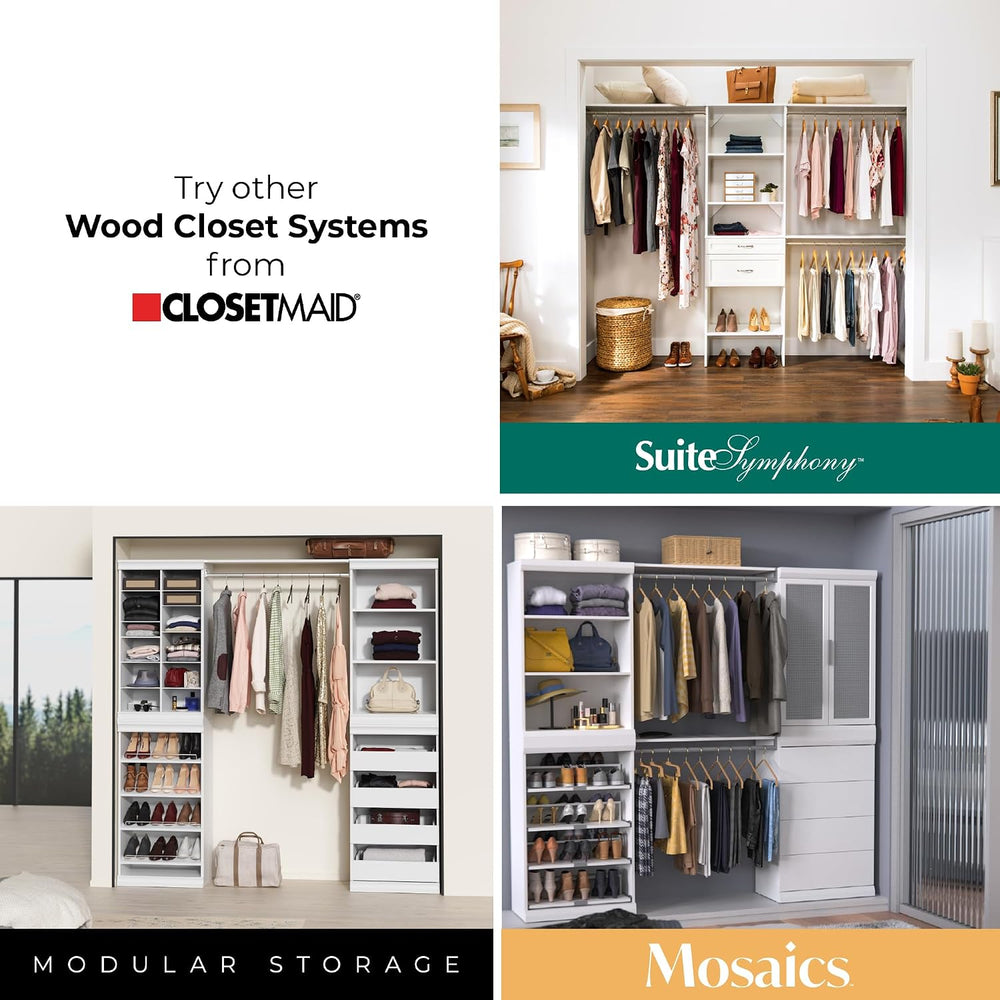 ClosetMaid Mosaics 4 Drawer Closet Organizer, Customizable Storage System, 40...