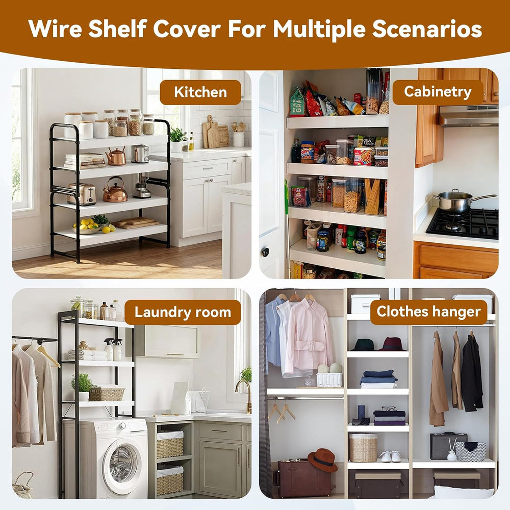 Wire Shelf Cover 24 * 16, 5 PCS Wire Rack Covers for Shelves
