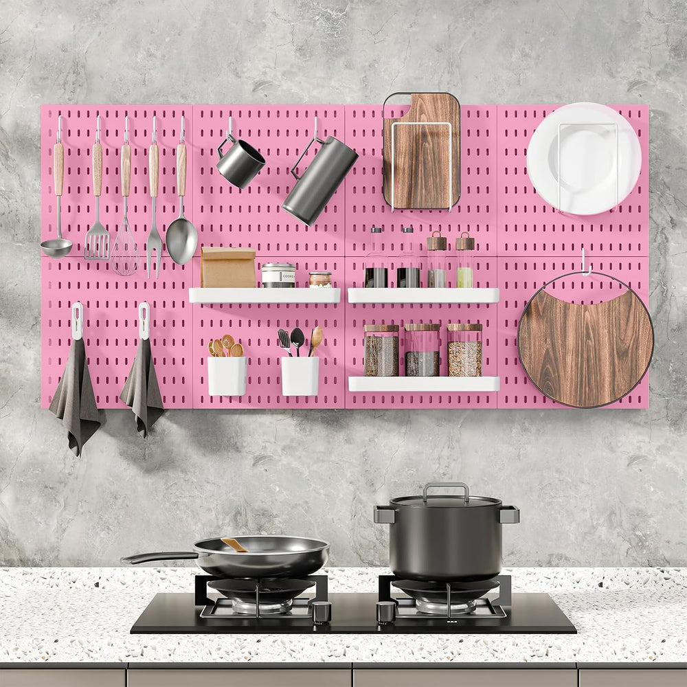 MULSAME Pegboard Combination Kit, 25.2" x 25.2" Wall Mounted Storag...