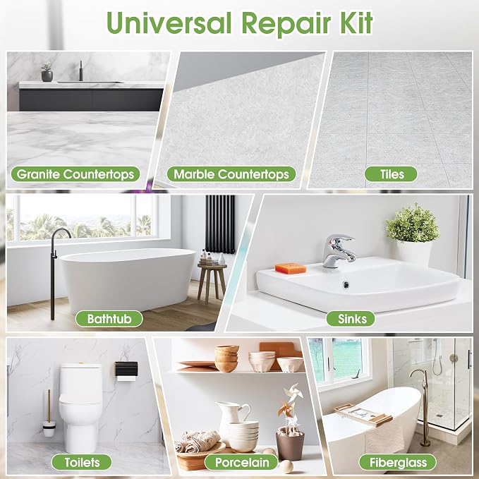 Fiberglass Tub Repair Kit, Porcelain Sink and Bathtub Repair Kit - Image 8
