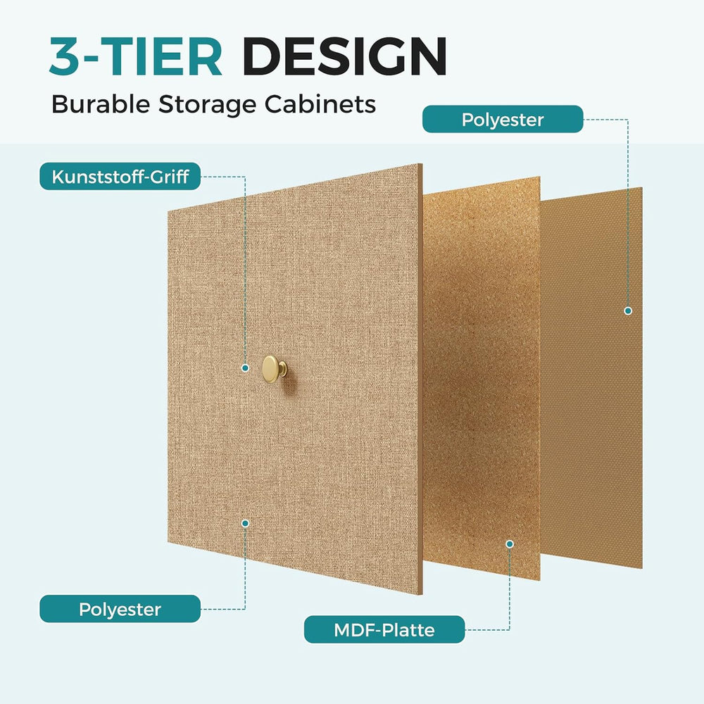 OLIXIS 7 Drawer Fabric Dresser, Storage Tower for Bedroom and Closet