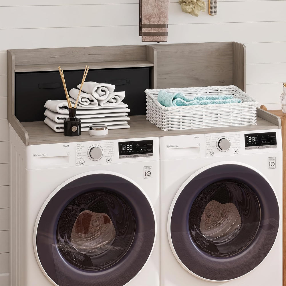 TaoHFE Washer Dryer Countertop,Washer and Dryer Topper for Laundry,Grey OAK