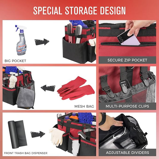 Wearable Cleaning Caddy, Cleaning Caddy Supplies Organizer - Image 2