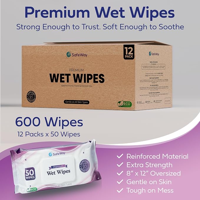 SAFEWAY Adult Wipes Disposable — Multi-Purpose Wipes, Alcohol-Free, Preferred - Image 7