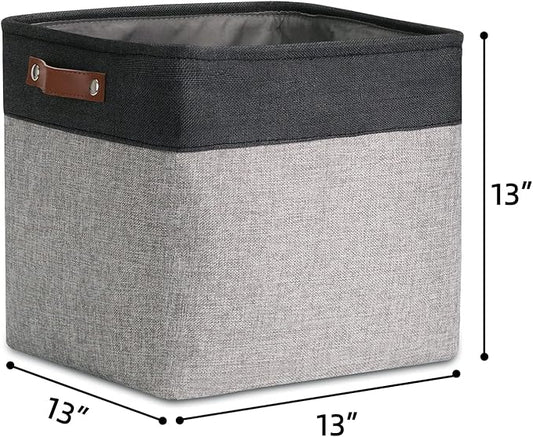 DULLEMELO Cube Basket for Storage, Collapsible Fabric Cube for Organizing - Image 2