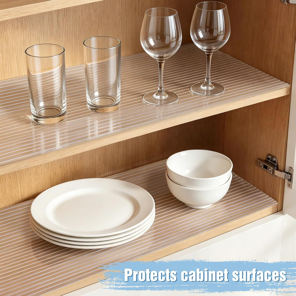 Non-Adhesive Waterproof Shelf Liner, 17.5IN x 20FT, White