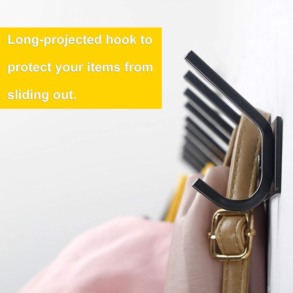 WEBI Coat Rack Wall Mounted,10 Hooks for Hanging Coats,30 Inch Hook Rack Hook...