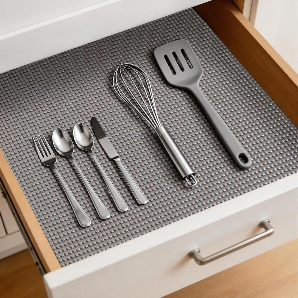 Drawer and Shelf Liner, Non-Adhesive Cabinet Liners for Kitchen Cupboard, Bat...
