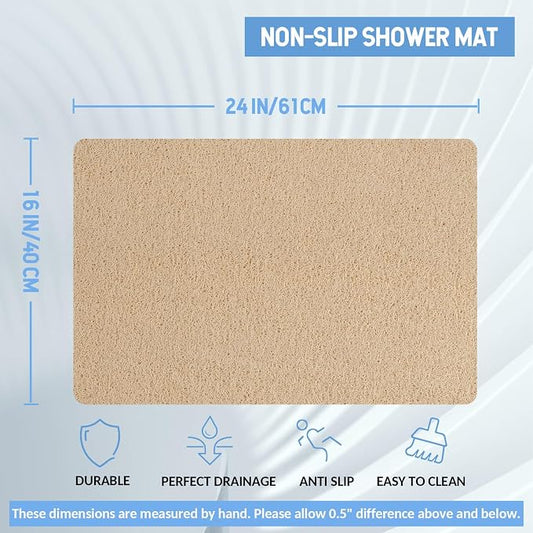 Non-Slip Bathtub Mat, 2 Pack Anti Slip Shower Mat, Fast Drying Bathtub Mats - Image 2