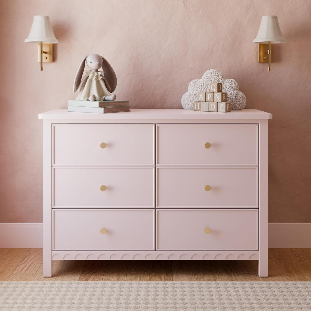 Graco Sasha 6 Drawer Dresser, Blush