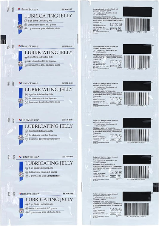 Henry Schein Sterile Lubricating Jelly – 3g Single-Use Packets, Convenient Box - Image 2