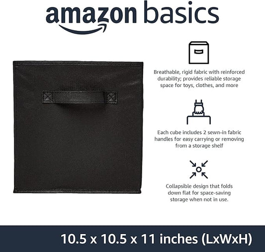 Amazon Basics Collapsible Fabric Storage Cubes Organizer - Image 2
