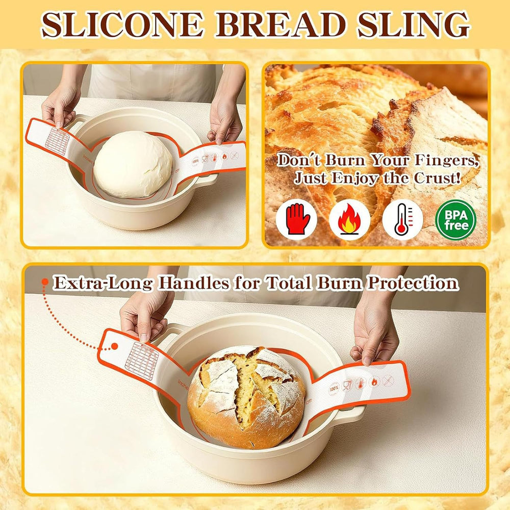 Beginner Sourdough Starter Kit - 9" Round & 10" Oval Banneton P...
