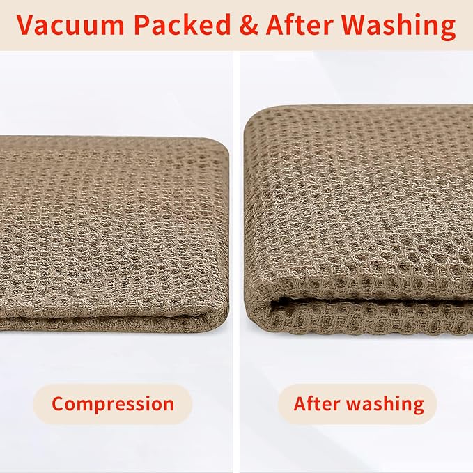 Homaxy 100% Cotton Waffle Weave Kitchen Dish Cloths, Ultra Soft Absorbent Quick - Image 7