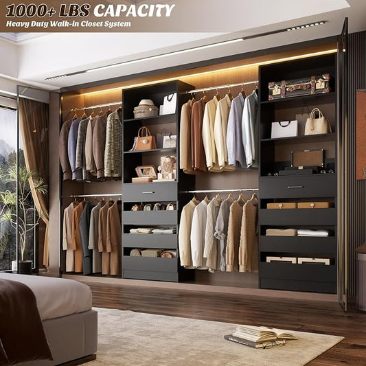 Aheaplus Closet System, 4-9Ft Closet Organizer - Image 2