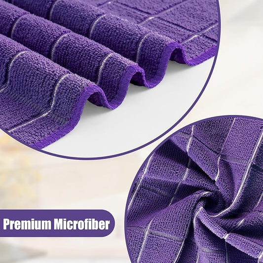 Homaxy Microfiber Kitchen Towels and Dishcloths Set, 16 Pack Soft and Absorbent - Image 2