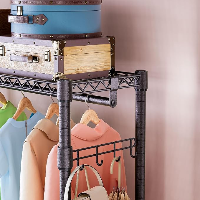 IZEUK 3 Tier Heavy Duty Garment Rack Wire Clothes Rack - Image 8