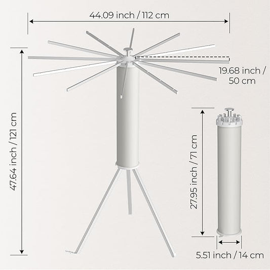 Tripod Clothes Drying Rack, Garment Rack Portable and Foldable Space Saving - Image 2