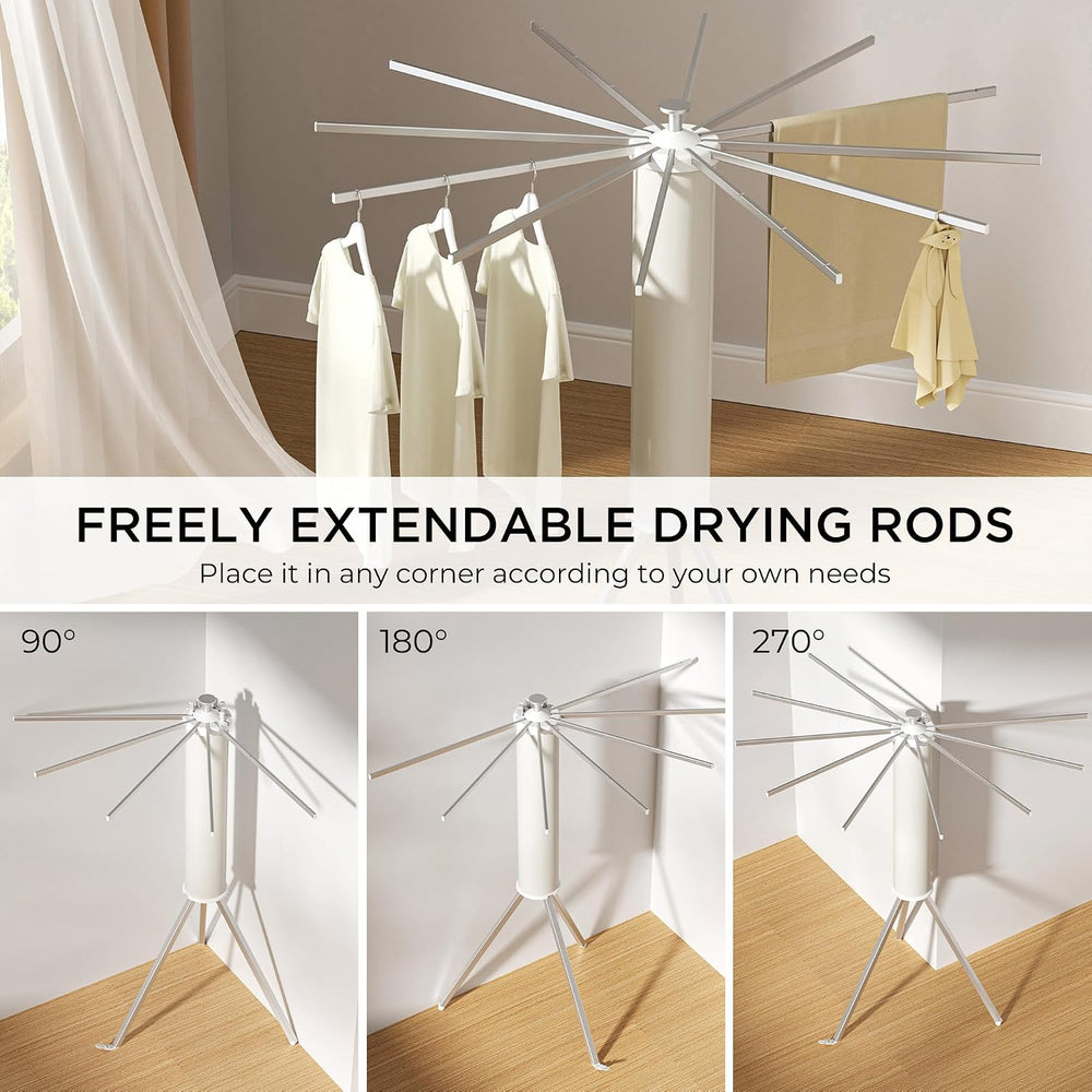 SUNOUTLY Tripod Clothes Drying Rack, Garment Rack Portable and Foldable Space...