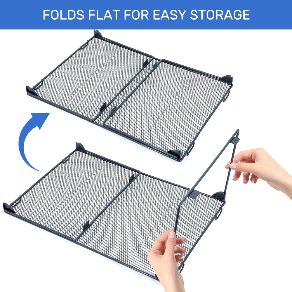 Neudeco Shelf Organizer, Gray, 2 Pack