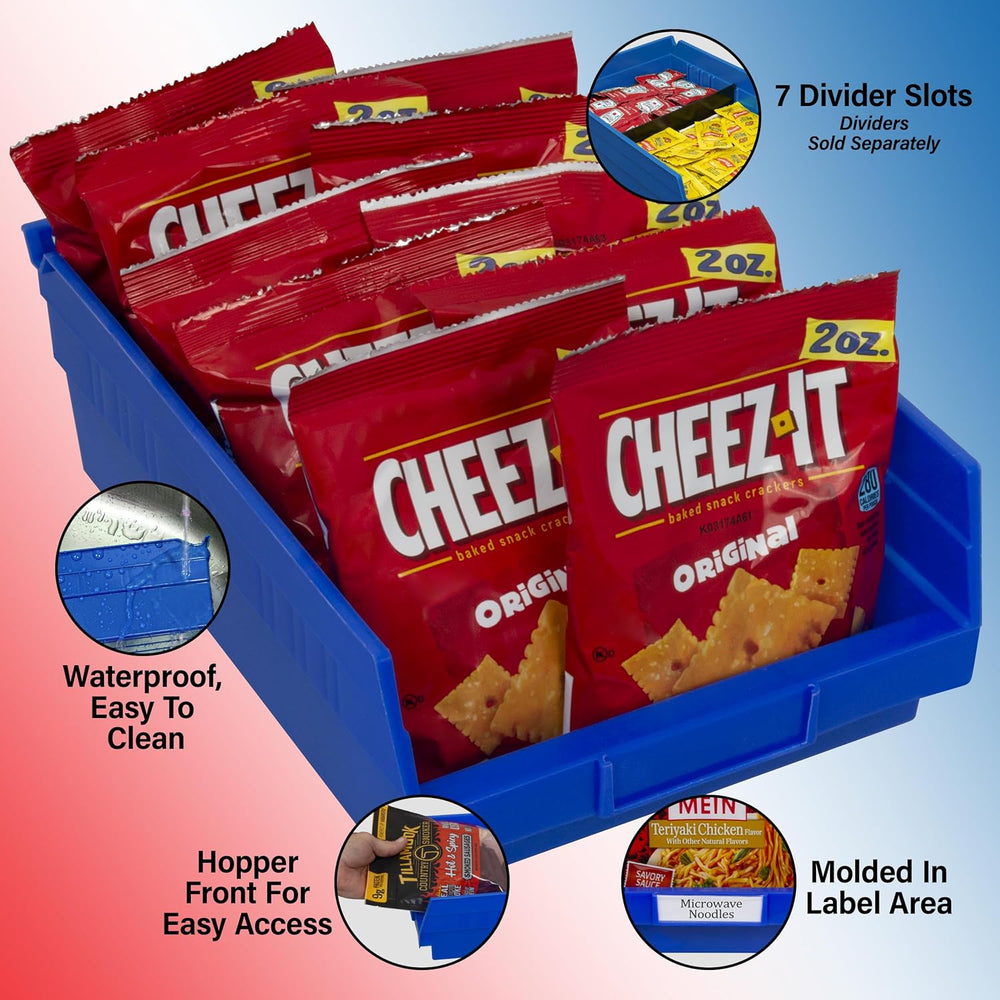 Akro-Mils 30150 Heavy Duty Plastic Shelf Bins, 12"x 8"x 4", Ye...