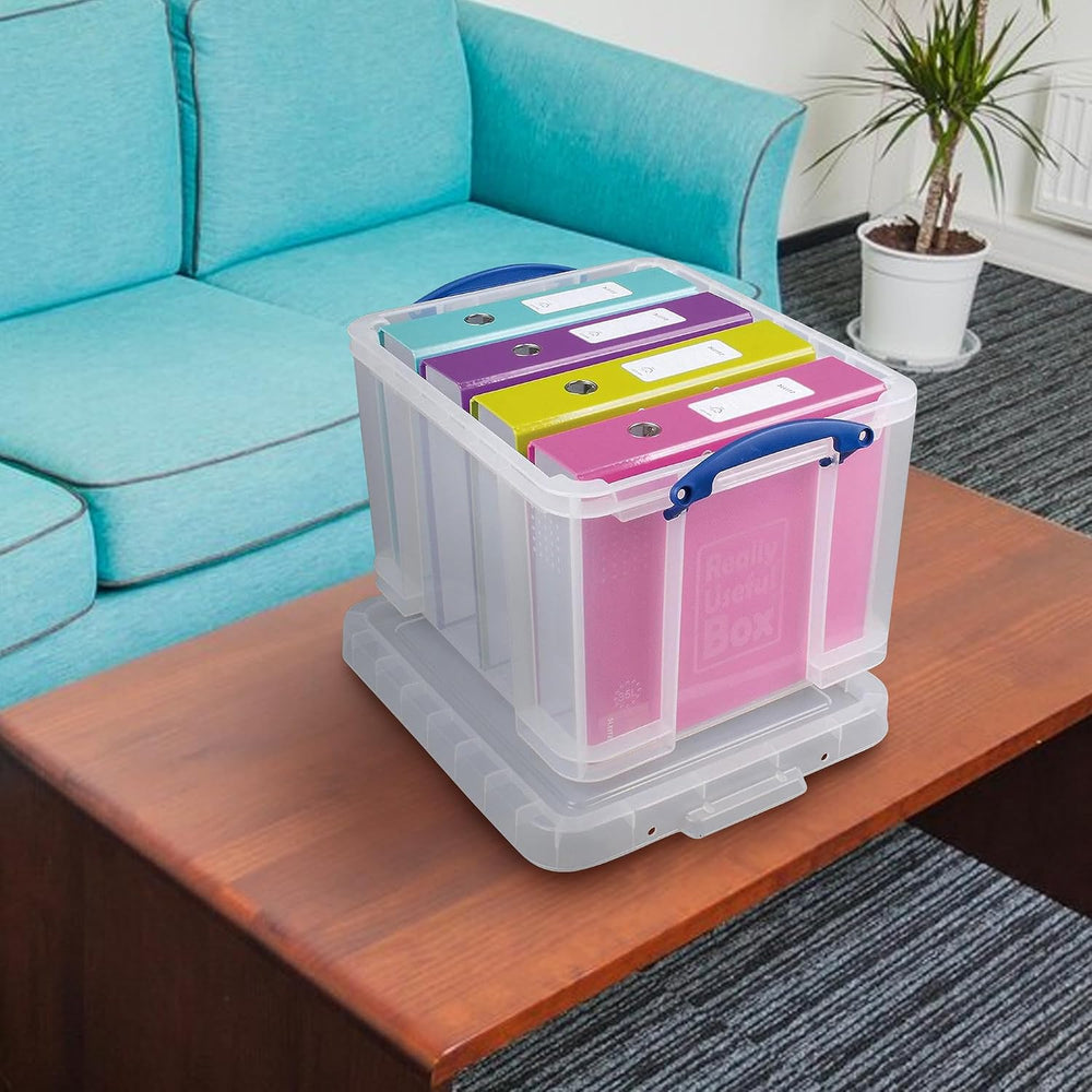 Really Useful Box 32 Liters Storage Bin Container with Snap Lid and Clip Lock...