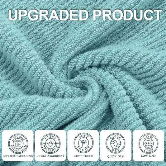 Wash Cloths for Your Face, 6 Pack Large 13"x13" - Image 2