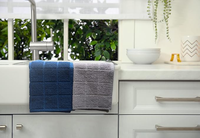 100% Cotton Terry Dish Cloth & Dish Towel, 6 Pack, Super Soft and Absorbent - Image 5