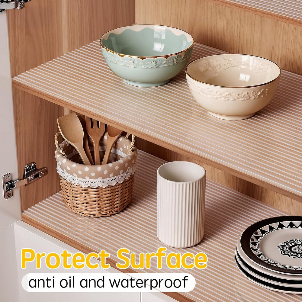 Songrey Waterproof Shelf Cabinet and Drawer Liner, 12IN x 20FT, White