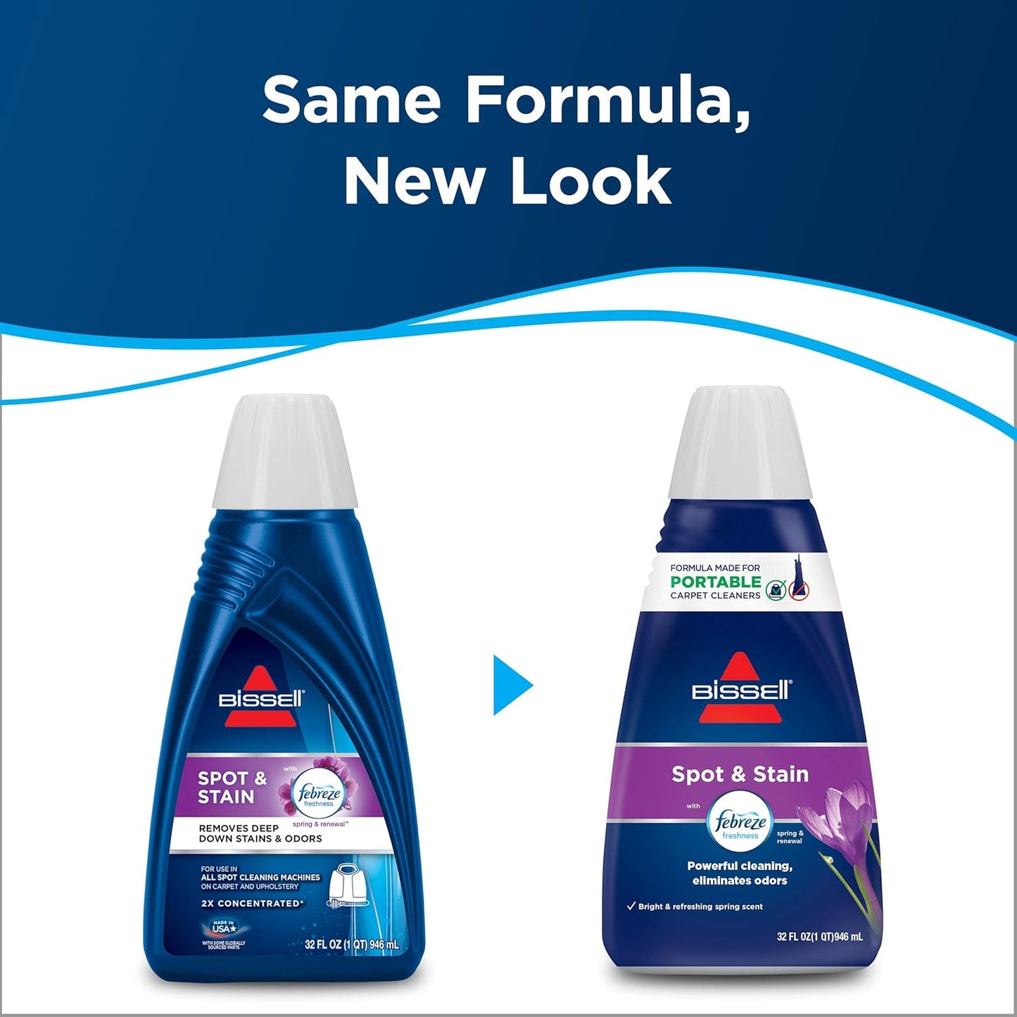Bissell Spot & Stain with Febreze Freshness Spring & Renewal Formula,7149,32 ounces,(Pack of 2)