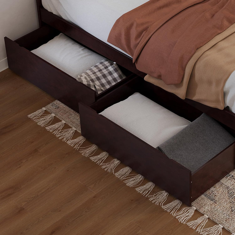 AFI Queen/King/Twin XL Under Bed Storage Drawers (Set of 2), Espresso