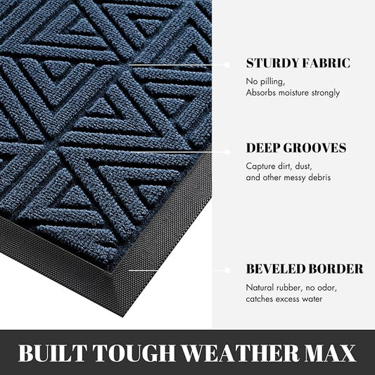 Yimobra Outdoor Mats for Front Door 29.5x17, All-Weather Waterproof Non-Slip - Image 2