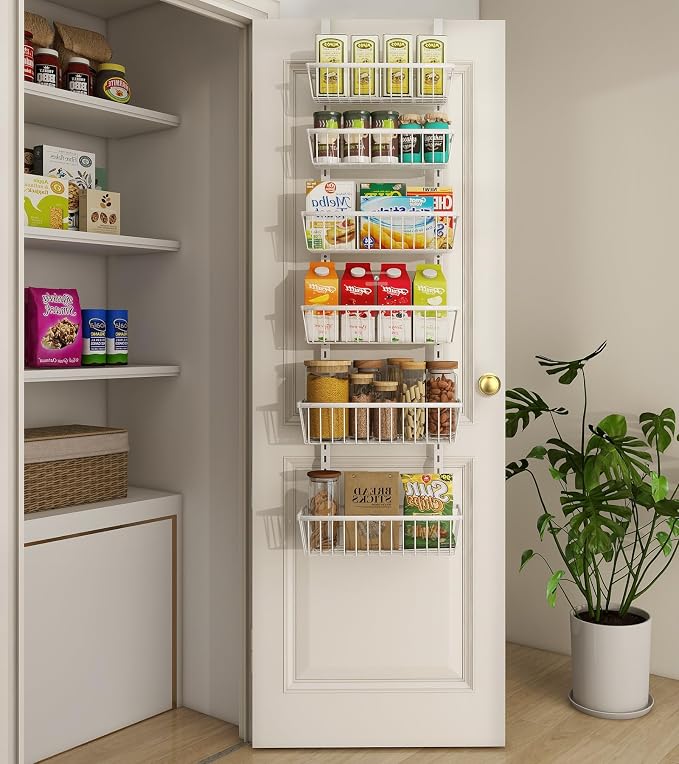 12 Inch Wide Narrow Over The Door Pantry Organizer, Pantry Organization and - Image 9