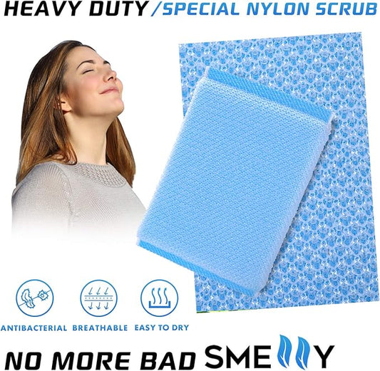 Nylon Cleaning Scrub Pad 12 Pack, Long-Lasting and Reusable Dishwashing Sponge - Image 2