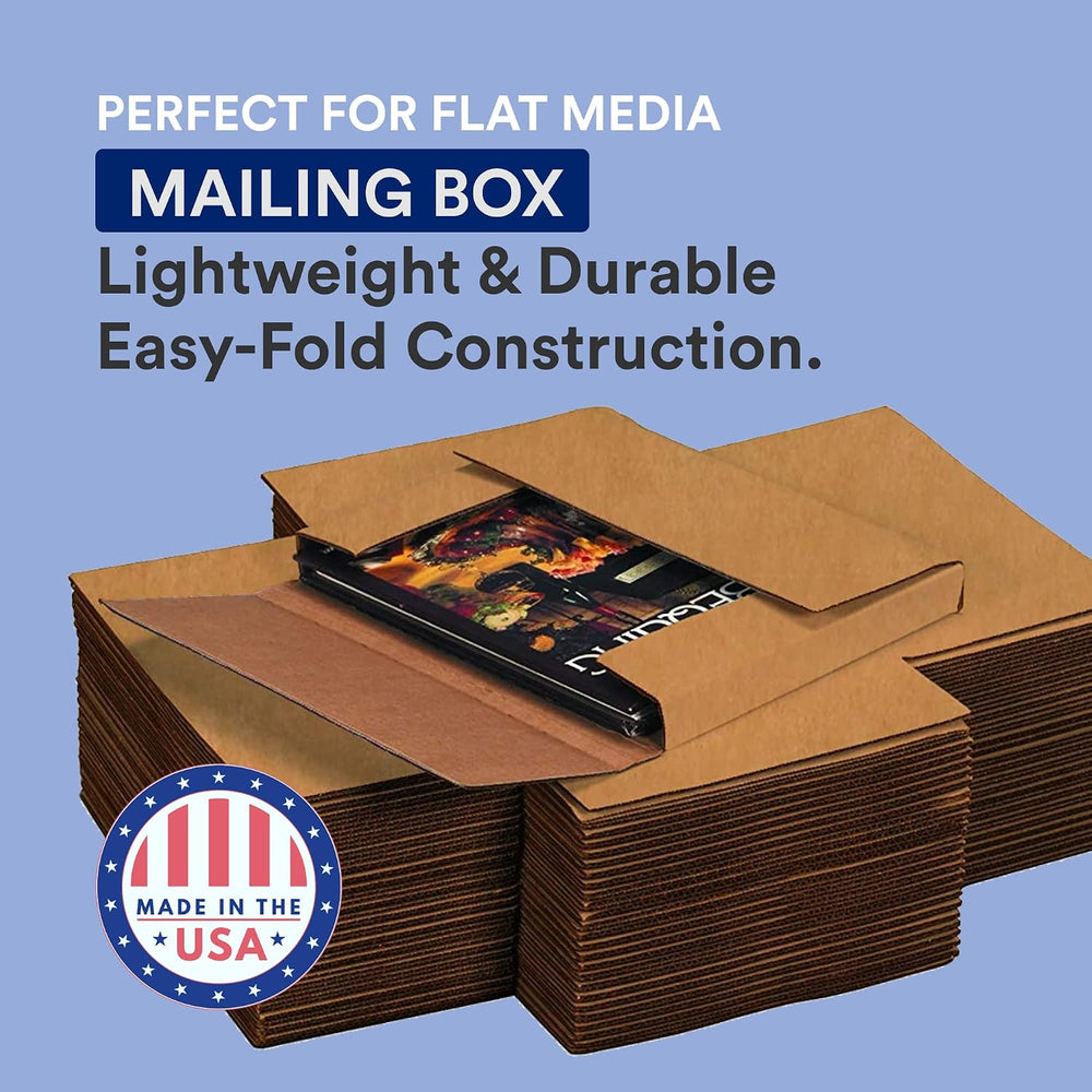 BOX USA Moving Boxes 11.125"L x 8.625"W x 1"H Medium 50-Pack |...