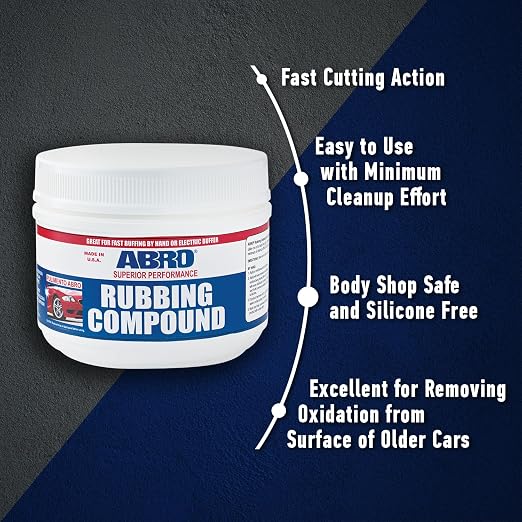 ABRO Superior Performance Rubbing Compound, 32 oz., Buffing Compound - Image 5