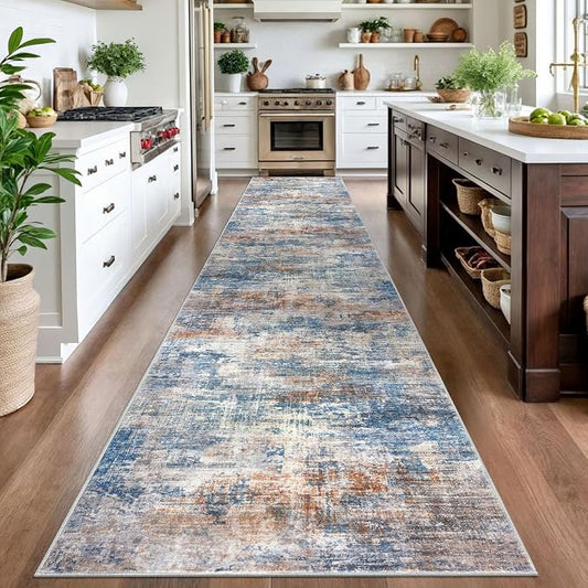 IOHOUZE Abstract Runner Rug 3x16 Ft Extra Long Washable Runners - Image 2